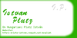 istvan plutz business card